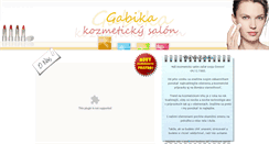 Desktop Screenshot of kozmetika-gabika.sk
