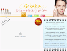 Tablet Screenshot of kozmetika-gabika.sk